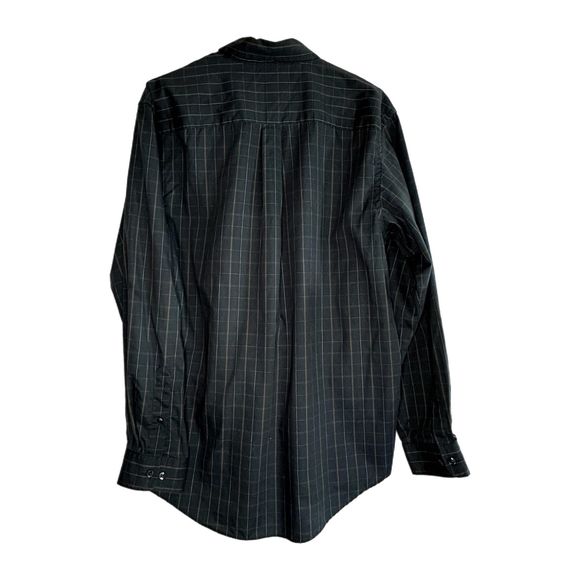 Van Heusen Dark Bluish Green Button Down Shirt, Medium, 15-15.5, Pre-owned - Picture 2 of 6